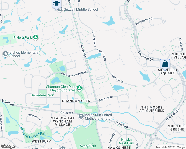 map of restaurants, bars, coffee shops, grocery stores, and more near 6276 Muirloch Dr in Dublin