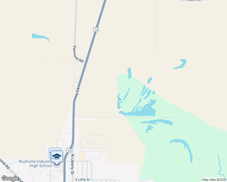 map of restaurants, bars, coffee shops, grocery stores, and more near in Rushville