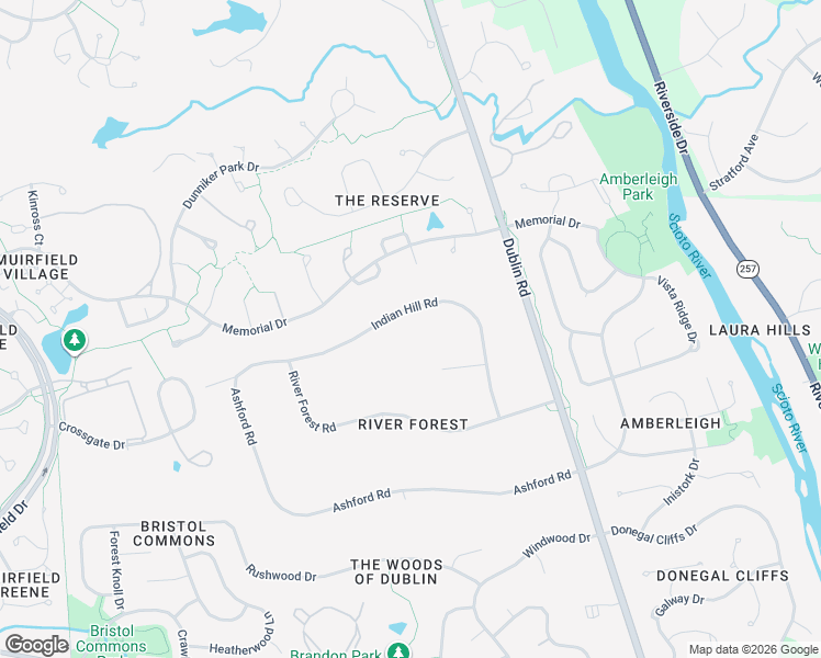 map of restaurants, bars, coffee shops, grocery stores, and more near 5330 Bennett Court in Dublin