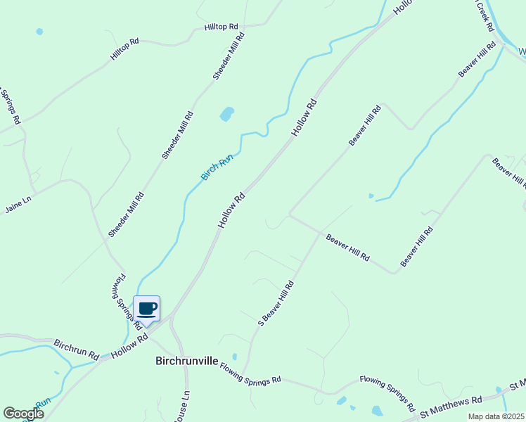 map of restaurants, bars, coffee shops, grocery stores, and more near 2286 Beaver Hill Road in Chester Springs