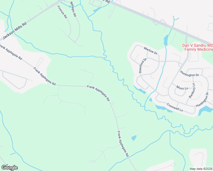 map of restaurants, bars, coffee shops, grocery stores, and more near 385 Frank Applegate Road in Jackson Township