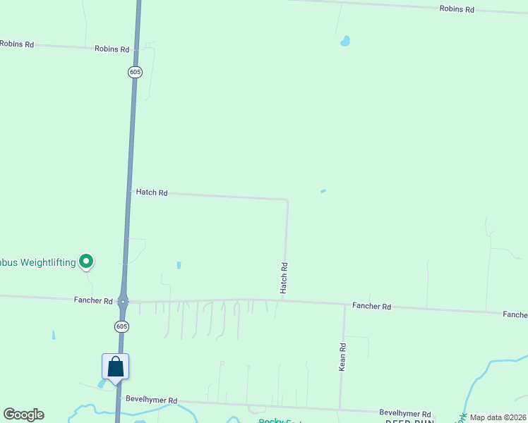 map of restaurants, bars, coffee shops, grocery stores, and more near 13000 Hatch Road in Westerville