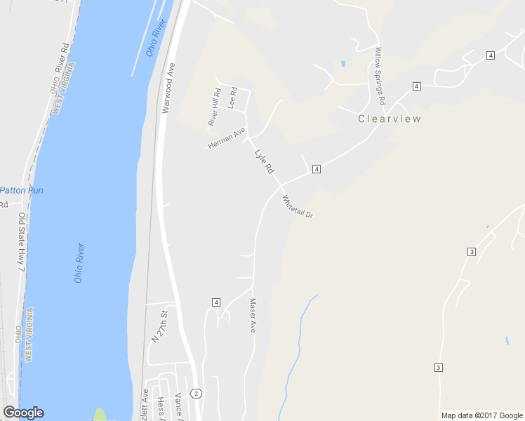 map of restaurants, bars, coffee shops, grocery stores, and more near 149 Clearview Avenue in Wheeling