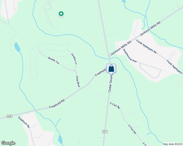 map of restaurants, bars, coffee shops, grocery stores, and more near 8-36 Freehold Road in Jackson
