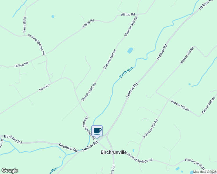 map of restaurants, bars, coffee shops, grocery stores, and more near 1550 Sheeder Mill Road in Spring City