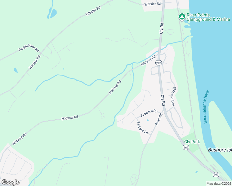 map of restaurants, bars, coffee shops, grocery stores, and more near 190 Midway Road in York Haven