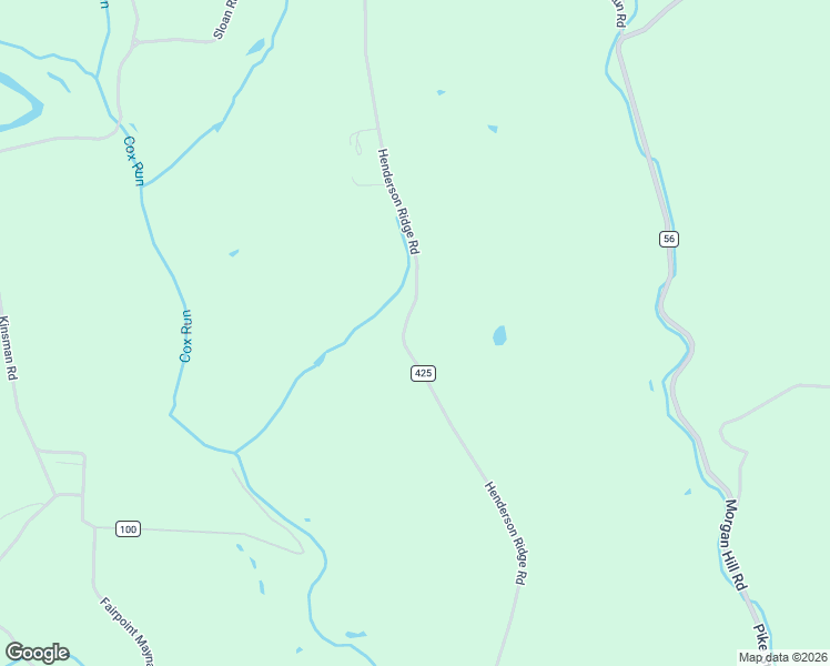 map of restaurants, bars, coffee shops, grocery stores, and more near 72393 Henderson Ridge Road in Saint Clairsville