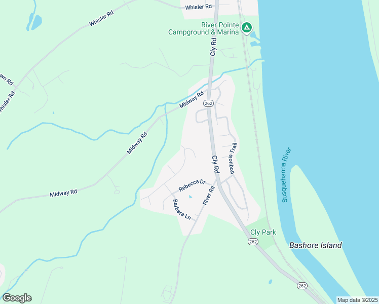 map of restaurants, bars, coffee shops, grocery stores, and more near 210 Joan Drive in York Haven