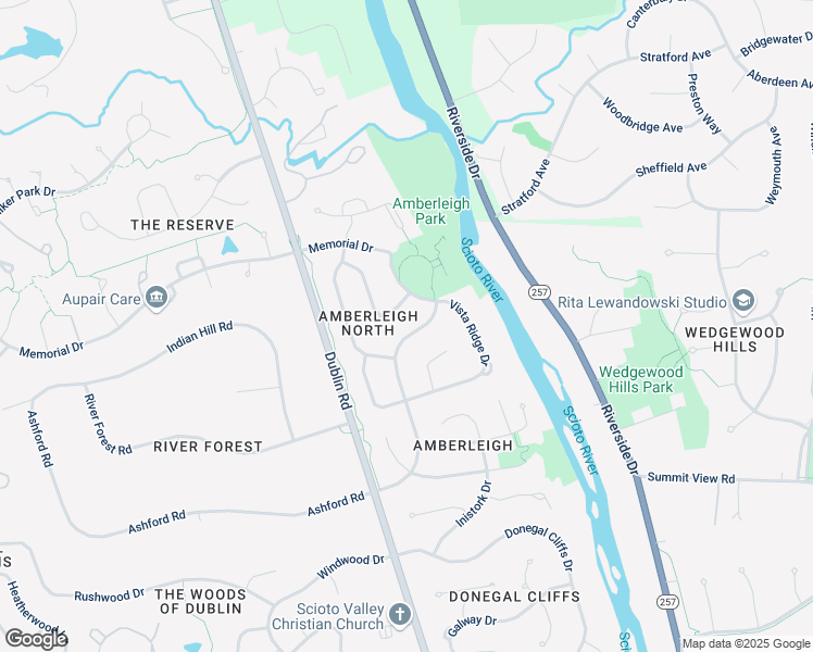 map of restaurants, bars, coffee shops, grocery stores, and more near 8323 Amberleigh Way in Dublin