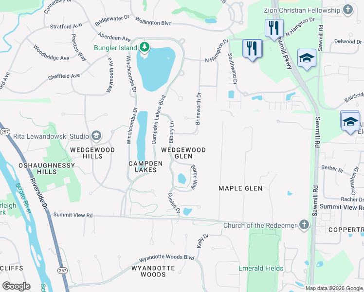 map of restaurants, bars, coffee shops, grocery stores, and more near 4184 Bangle Court in Dublin