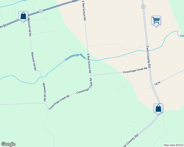 map of restaurants, bars, coffee shops, grocery stores, and more near 225 South Red School Road in Morgantown