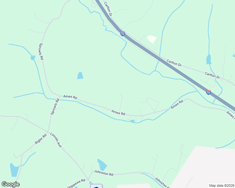 map of restaurants, bars, coffee shops, grocery stores, and more near 75 Ames Road in Bentleyville