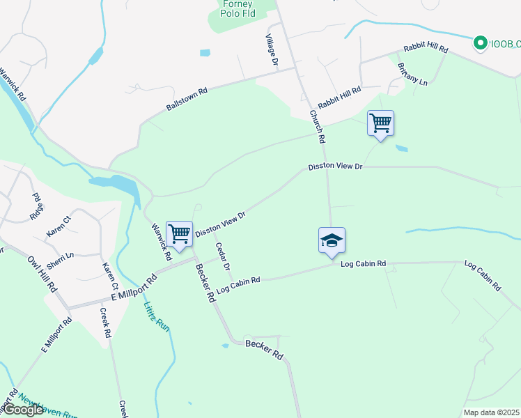 map of restaurants, bars, coffee shops, grocery stores, and more near 834 Disston View Drive in Lititz
