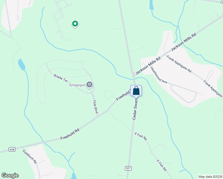 map of restaurants, bars, coffee shops, grocery stores, and more near 100 Mallard Court in Jackson Township