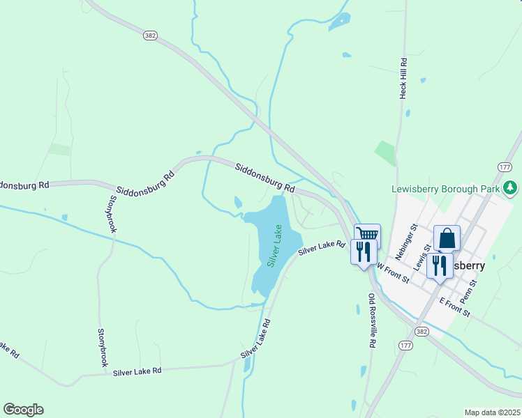 map of restaurants, bars, coffee shops, grocery stores, and more near 812 Marie Avenue in Lewisberry