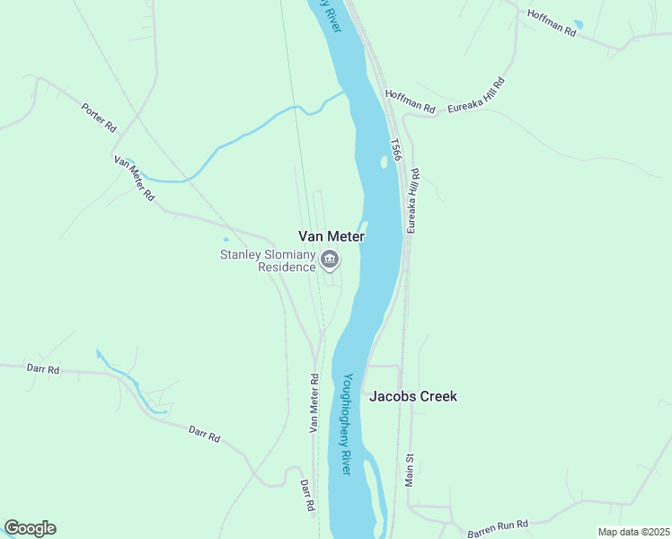 map of restaurants, bars, coffee shops, grocery stores, and more near in Van Meter