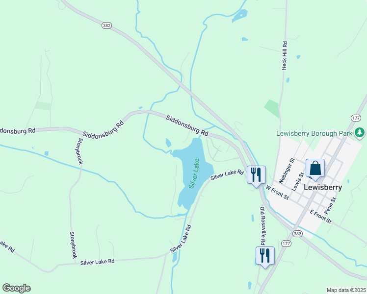 map of restaurants, bars, coffee shops, grocery stores, and more near 812 Marie Avenue in Lewisberry