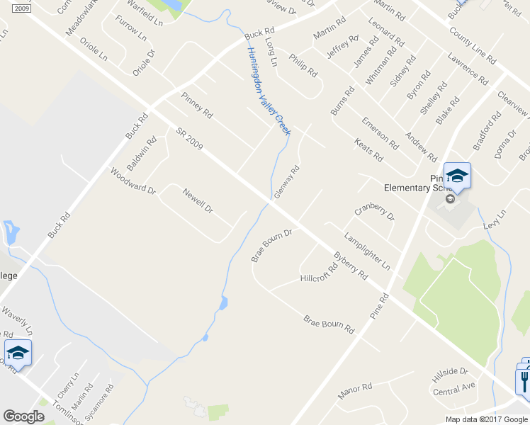 map of restaurants, bars, coffee shops, grocery stores, and more near 467 State Route 2009 in Montgomery County