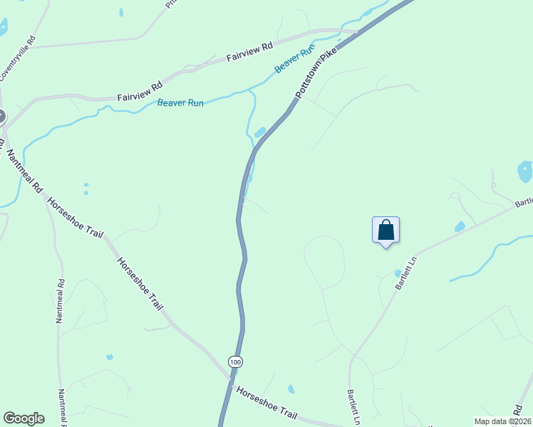 map of restaurants, bars, coffee shops, grocery stores, and more near 1670 Pottstown Pike in Chester Springs