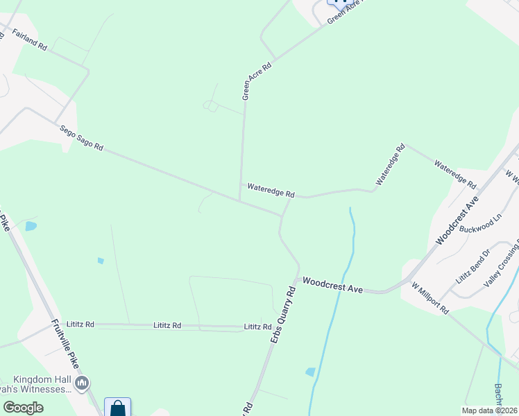 map of restaurants, bars, coffee shops, grocery stores, and more near 254 Sego Sago Road in Lititz