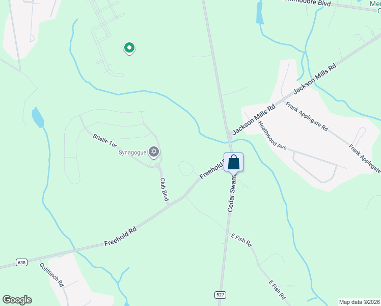 map of restaurants, bars, coffee shops, grocery stores, and more near 100 Mallard Court in Jackson Township