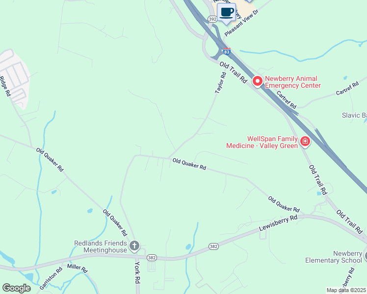 map of restaurants, bars, coffee shops, grocery stores, and more near 170 Taylor Road in York County