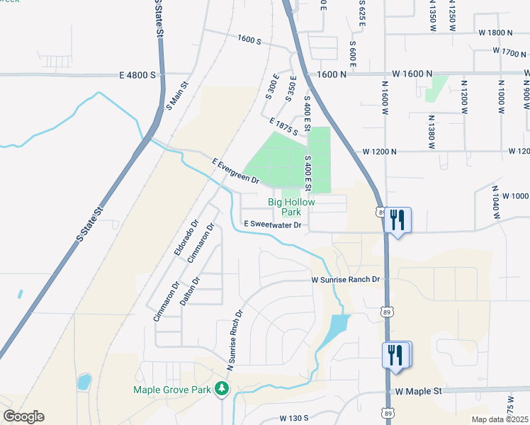 map of restaurants, bars, coffee shops, grocery stores, and more near 274 Winchester Drive in Springville