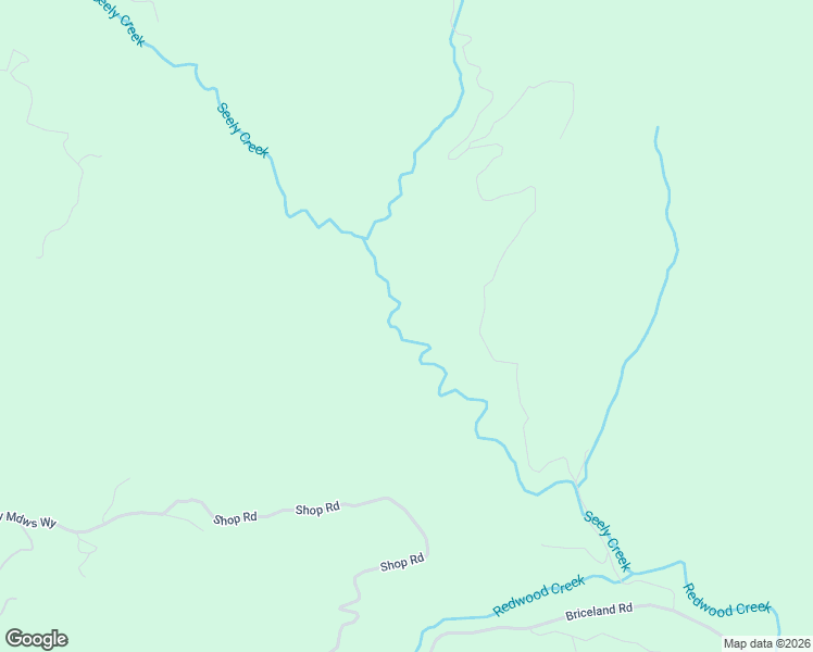 map of restaurants, bars, coffee shops, grocery stores, and more near 209 Seely Creek Road in Redway