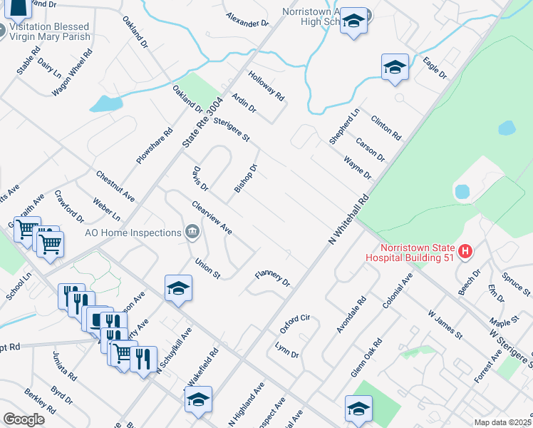map of restaurants, bars, coffee shops, grocery stores, and more near 1892 Cardinal Circle in Eagleville