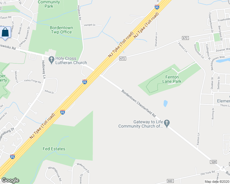 map of restaurants, bars, coffee shops, grocery stores, and more near 24 Bordentown Crosswicks Road in Burlington County