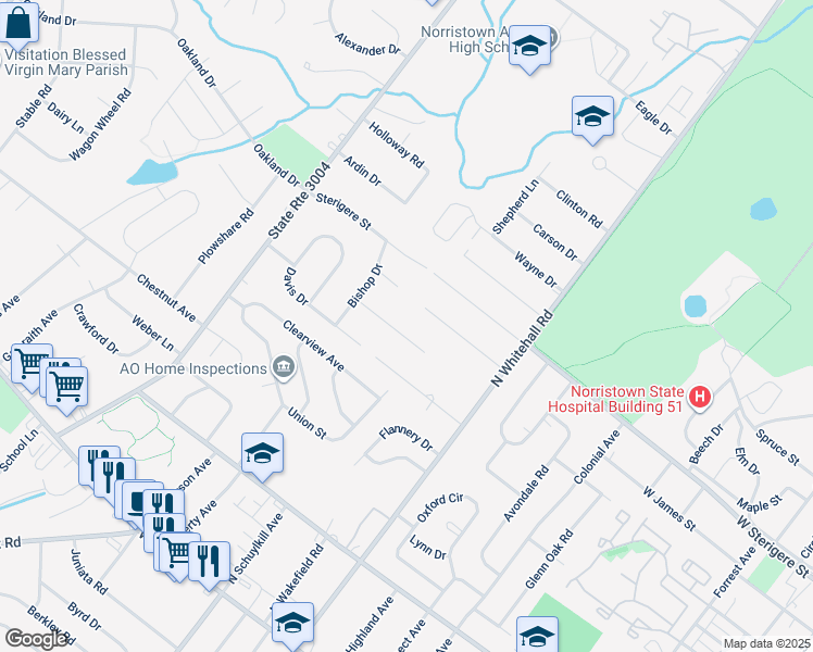 map of restaurants, bars, coffee shops, grocery stores, and more near 1893 Cardinal Circle in Eagleville