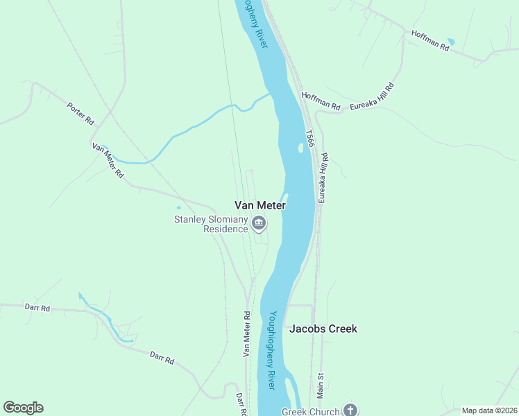 map of restaurants, bars, coffee shops, grocery stores, and more near in Van Meter