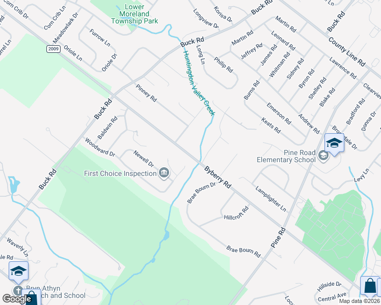 map of restaurants, bars, coffee shops, grocery stores, and more near 467 State Route 2009 in Montgomery County
