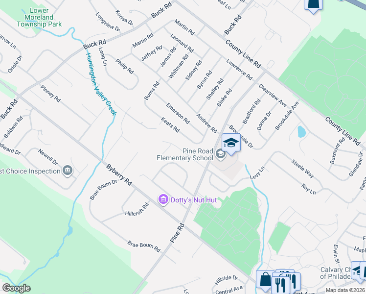 map of restaurants, bars, coffee shops, grocery stores, and more near 320 Pheasant Drive in Montgomery County