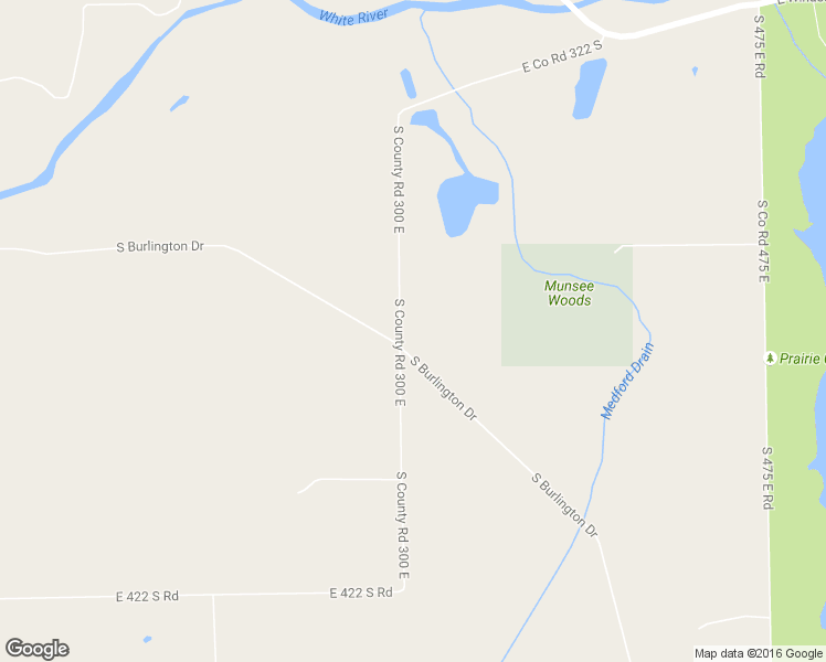 map of restaurants, bars, coffee shops, grocery stores, and more near 5990 South Burlington Drive in Muncie