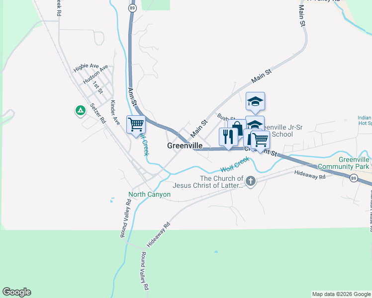 map of restaurants, bars, coffee shops, grocery stores, and more near in Greenville