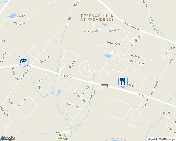 map of restaurants, bars, coffee shops, grocery stores, and more near 205 Baxter Drive in Phoenixville