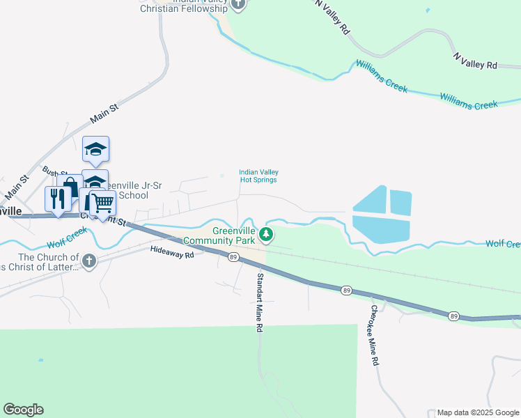 map of restaurants, bars, coffee shops, grocery stores, and more near 185 Spirit Springs in Greenville
