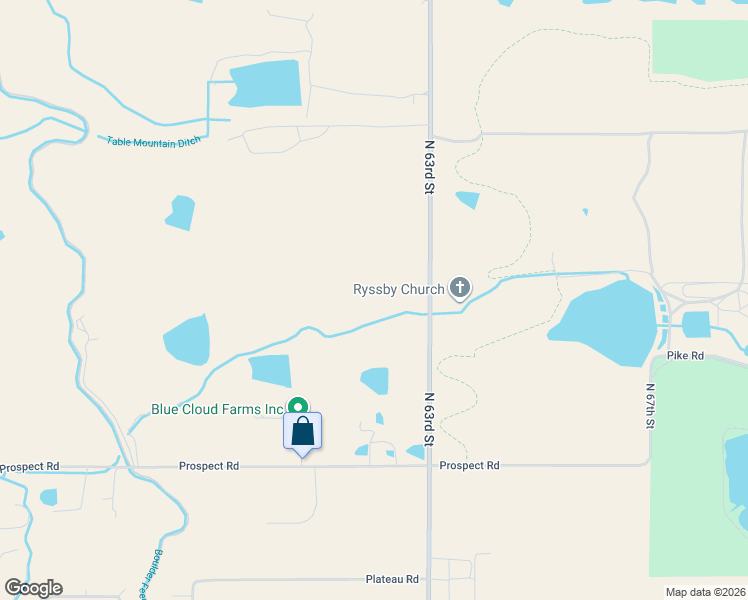 map of restaurants, bars, coffee shops, grocery stores, and more near 9087 North 63rd Street in Longmont