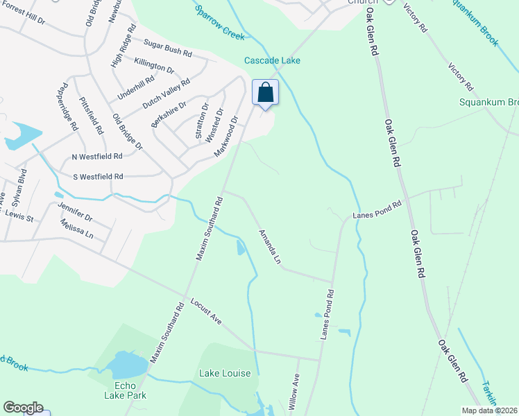 map of restaurants, bars, coffee shops, grocery stores, and more near 7 Amanda Lane in Howell Township