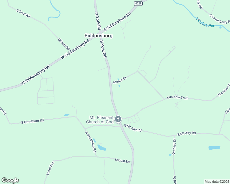 map of restaurants, bars, coffee shops, grocery stores, and more near 109 S York Rd in Dillsburg