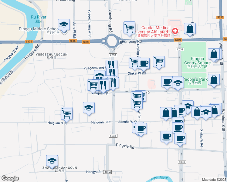 map of restaurants, bars, coffee shops, grocery stores, and more near in 