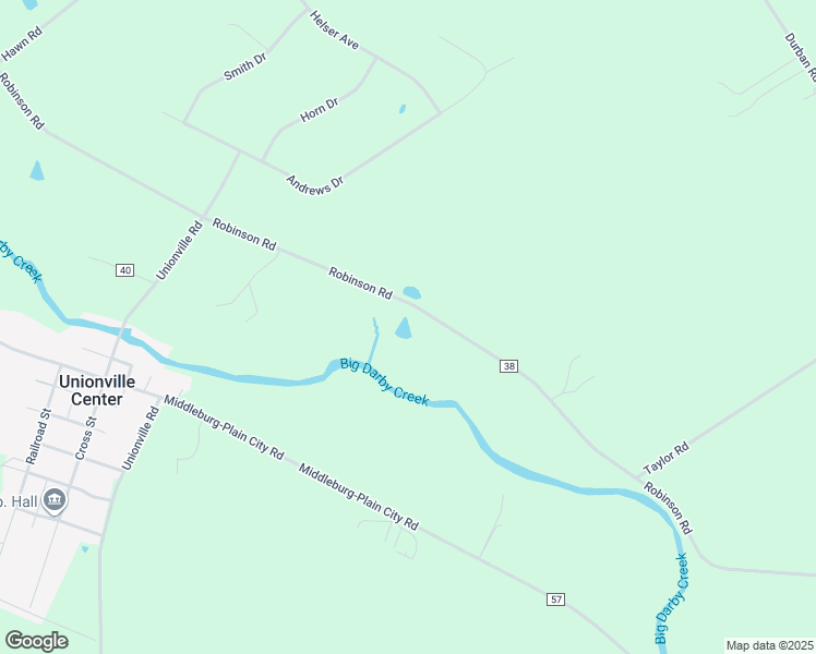 map of restaurants, bars, coffee shops, grocery stores, and more near 15495 Robinson Road in Plain City