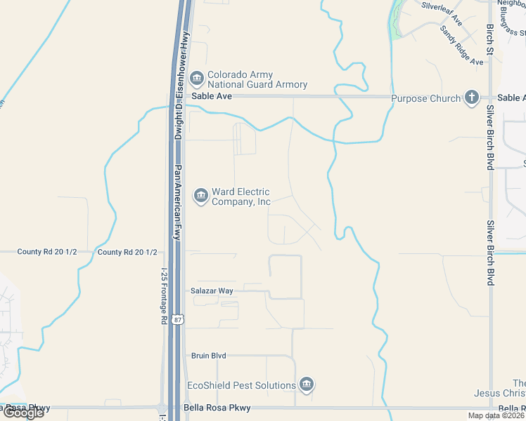 map of restaurants, bars, coffee shops, grocery stores, and more near 4185 Salazar Way in Longmont