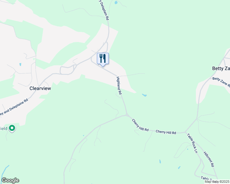 map of restaurants, bars, coffee shops, grocery stores, and more near 64 Cornerstone Drive in Wheeling