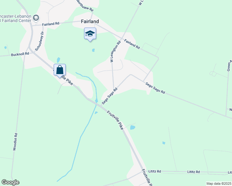 map of restaurants, bars, coffee shops, grocery stores, and more near 37 Sego Sago Road in Manheim
