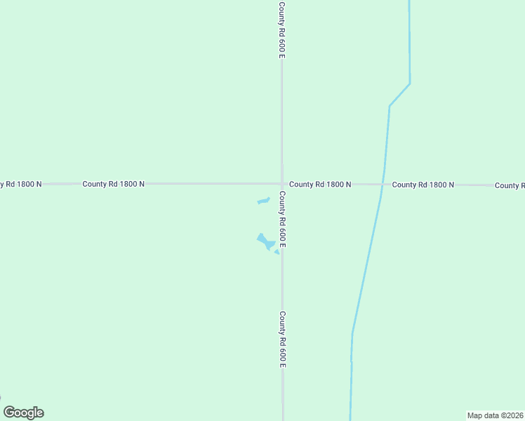 map of restaurants, bars, coffee shops, grocery stores, and more near 599 County Road 1800 North in Champaign