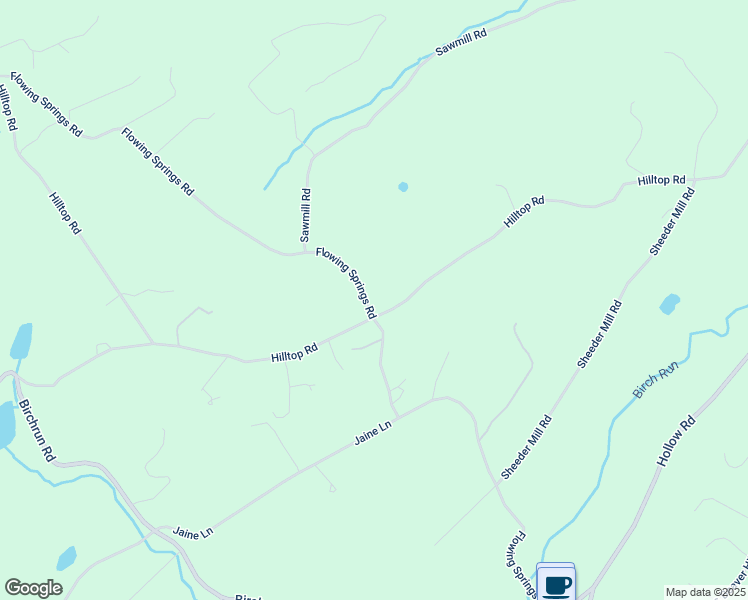 map of restaurants, bars, coffee shops, grocery stores, and more near 2601 Flowing Springs Road in Spring City