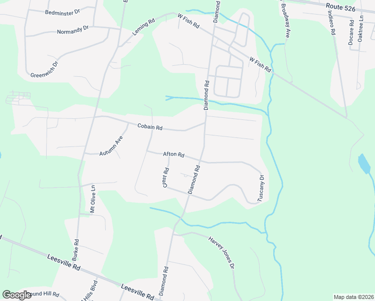 map of restaurants, bars, coffee shops, grocery stores, and more near 12 Afton Road in Jackson Township