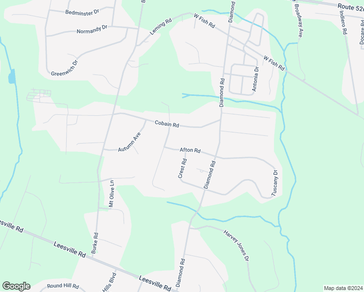 map of restaurants, bars, coffee shops, grocery stores, and more near 6 Afton Road in Jackson Township